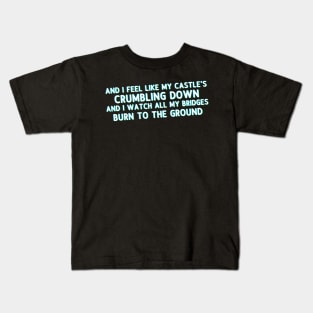 Castles crumbling Kids T-Shirt